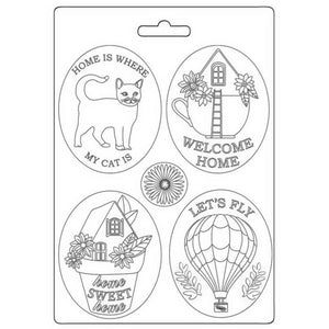 K3PTA5642 Soft Mold A5 Create Happiness Welcome Home Plates