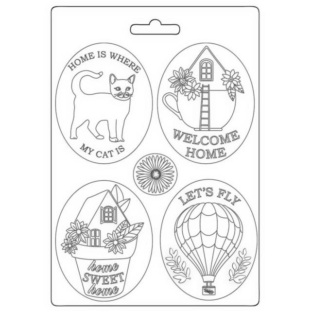 K3PTA5642 Soft Mold A5 Create Happiness Welcome Home Plates