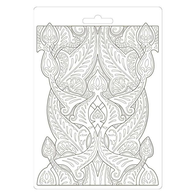 K3PTA583 Soft Mold A5 Romantic Horses Saddle Pattern