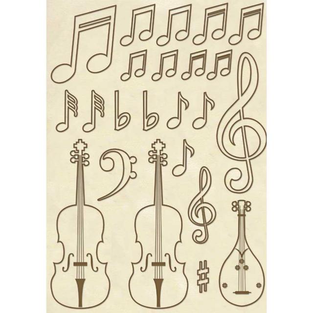 KLSP048 Wooden Frame A5 Violins