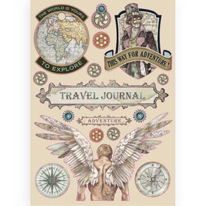 KLSP085 Wooden Frame A5 Sir Vagabond Travel Journal