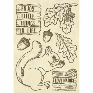 KLSPA607 Wooden Frame A6 Forest Squirrel