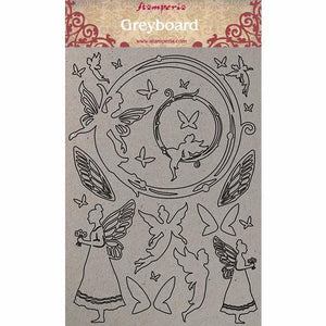 KLSDPA407 A4 Greyboard Fairies