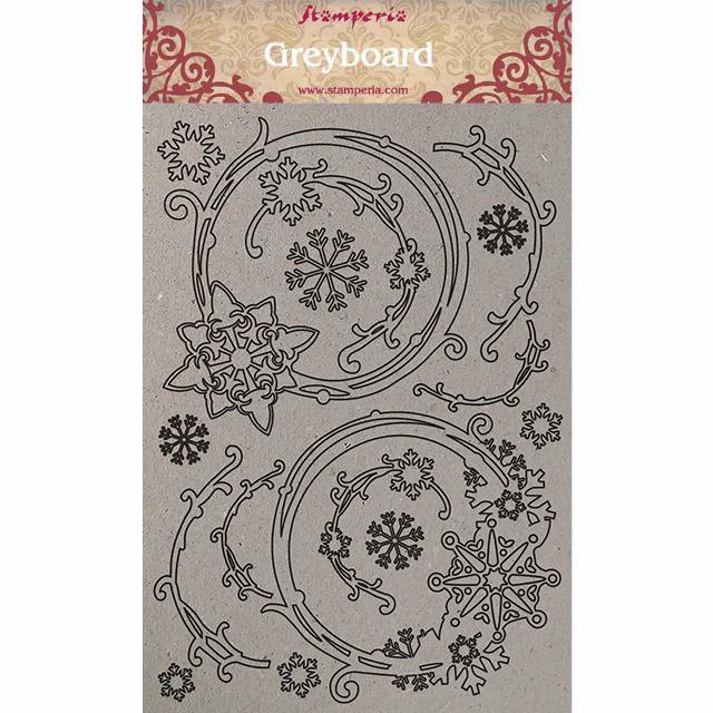 KLSPDA408 A4 Greyboard Snowflakes and Garland