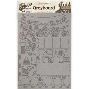 KLSPDA426 A4 Greyboard Voyages Fantastiques Train