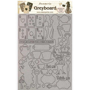 KLSPDA439 A4 Greyboard Alice Elements