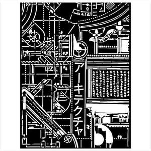 KSAT18 Thick Stencil 20x25 Sir Vagabond in Japan Texture Mechanism