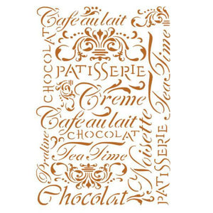 KSG182 Stencil G 21x29.7 Patisserie