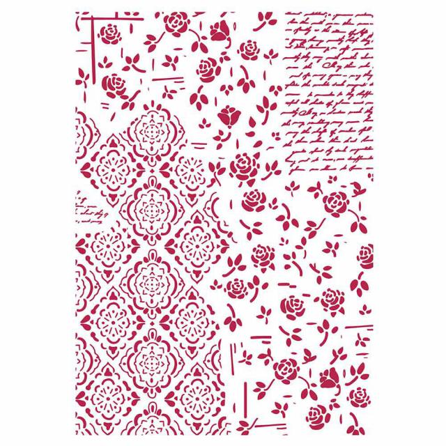 KSG439 Stencil G 21x29.7 Roses And Decorations