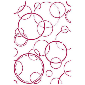 KSG466 Stencil G 21x29.7  Romantic Threads Bubbles
