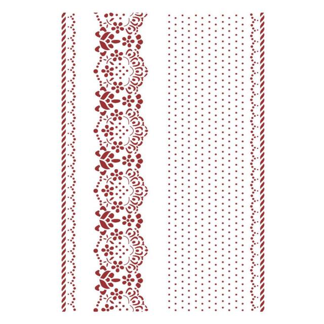 KSG492 Stencil G 21x29.7 Provence Borders