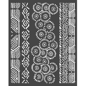 KSTD063 Thick Stencil 20x25 Amazonia Tribals