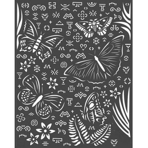 KSTD064 Thick Stencil 20x25 Amazonia Butterflies