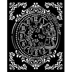 KSTD090 Thick Stencil 20x25 Alice Clock