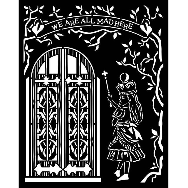 KSTD091 Thick Stencil 20x25 Alice Door