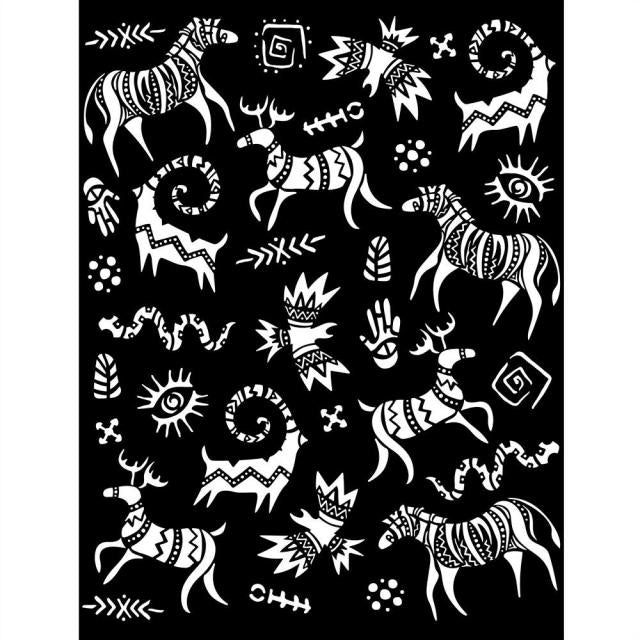 KSTD104 Thick Stencil 20x25 Savana Grafiti