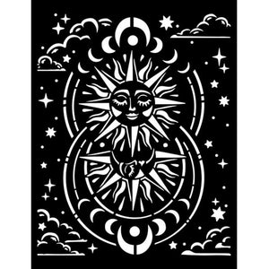 KSTD117 Stencil G 20x25  Cosmos Infinity Sun