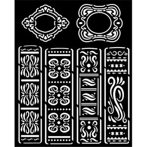 KSTD134 Thick Stencil 20x25 Vintage Library Books