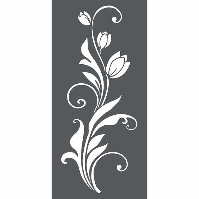 KSTDL26 Thick Stencil 12x25 Tulip Decoration