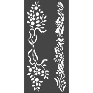 KSTDL37 Thick Stencil 12x25 Christmas Borders