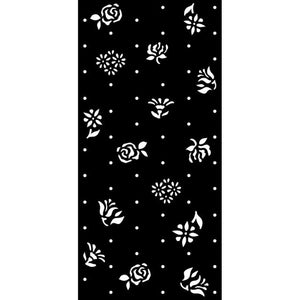 KSTDL58 Thick Stencil 12x25 Romantic Garden of Promises Rosebuds