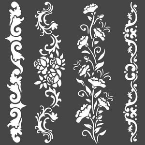KSTDQ54 Thick Stencil 18x18 Borders