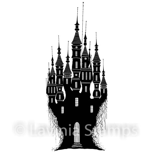 LAV533 Dragon Stone Castle 3.94x1.77"