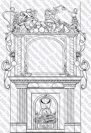 069 Festive Fireplace