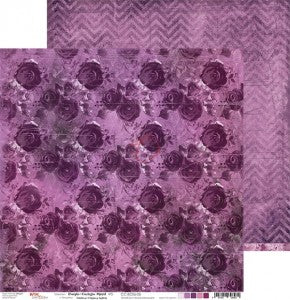 Basic Purple-Fuschia Mood #5  Double Sided 12 x 12