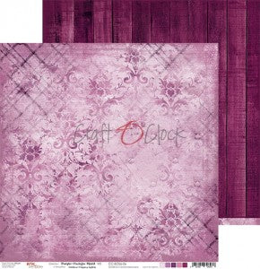 Basic Purple-Fuschia Mood #6  Double Sided 12 x 12