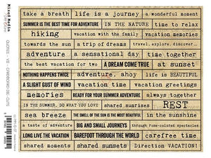 Quotes VII Mixed Media Cardboard Die Cuts 5 x 8