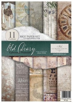 RP032 Rice Paper A4 ITD Set/11 Old Diary
