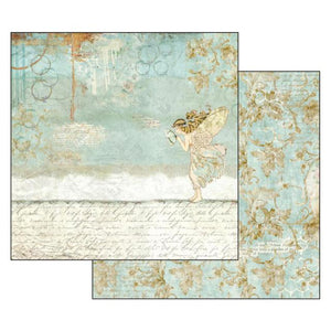 SBB537 Double Sided Single Sheet Wonderland Fairy and Writings