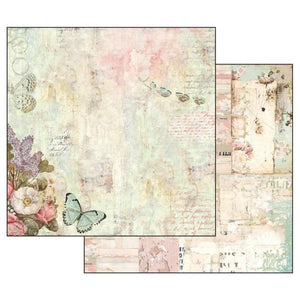 SBB539 Double Sided Single Sheet Wonderland Flowers and Butterflies