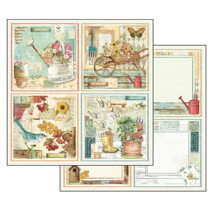 SBB557 Double Sided Single Sheet Garden Cards