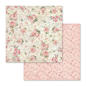 SBB579 Double Sided Single Sheet Little Roses and Scriptures
