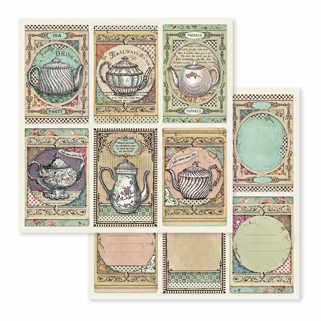 SBB583 Double Sided Single Sheet Tea Time