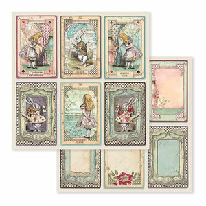 SBB584 Double Sided Single Sheet Alice Cards