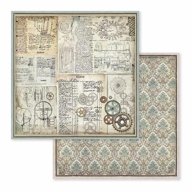SBB598 Double Sided Single Sheet Voyages Fantastiques Gears