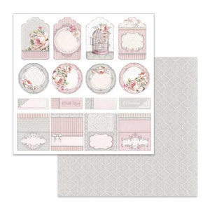 SBB628 Double Sided Single Sheet Wedding Tag and Placeholder