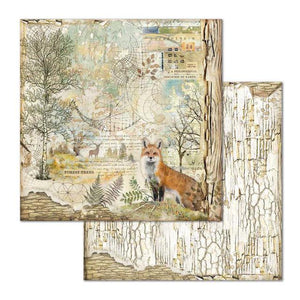 SBB656 Double Sided Single Sheet Forest Fox