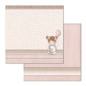 SBB680 Double Sided Single Sheet Little Girl Balloon