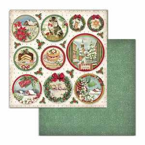 SBB704 Double Sided Single Sheet Classic Christmas Rounds