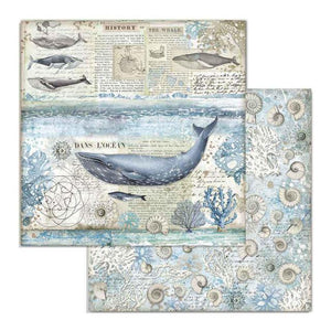 SBB729 Double Sided Single Sheet Whale