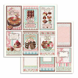 SBB738 Double Sided Single Sheet Chocolate Cards