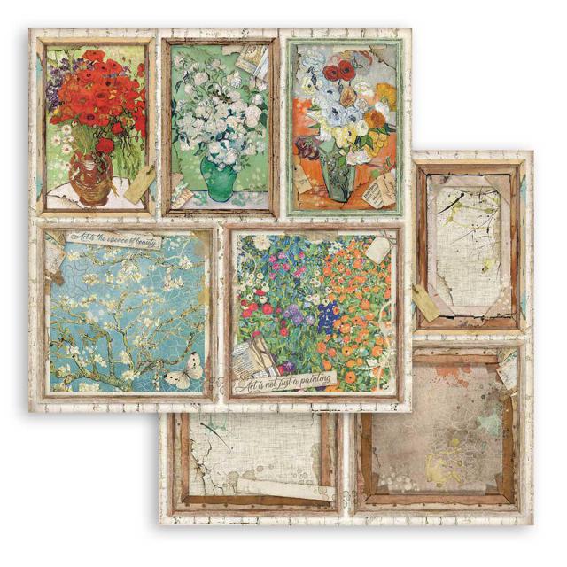 SBB779 Double Sided Single Sheet Atelier des Arts Cards