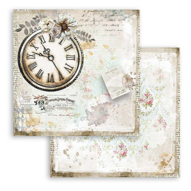 SBB782 Double Sided Single Sheet Romantic Journal Clock