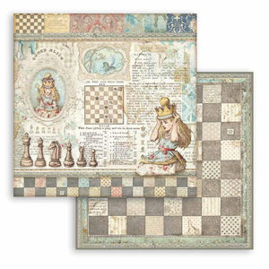 SBB816 Double Sided Single Sheet Alice Queen Alice