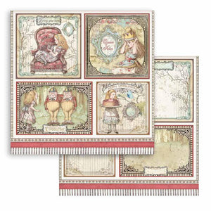 SBB817 Double Sided Single Sheet Alice Cards