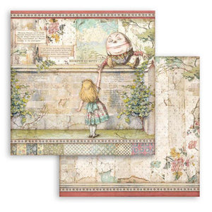 SBB820 Double Sided Single Sheet Alice Humpty Dumpty